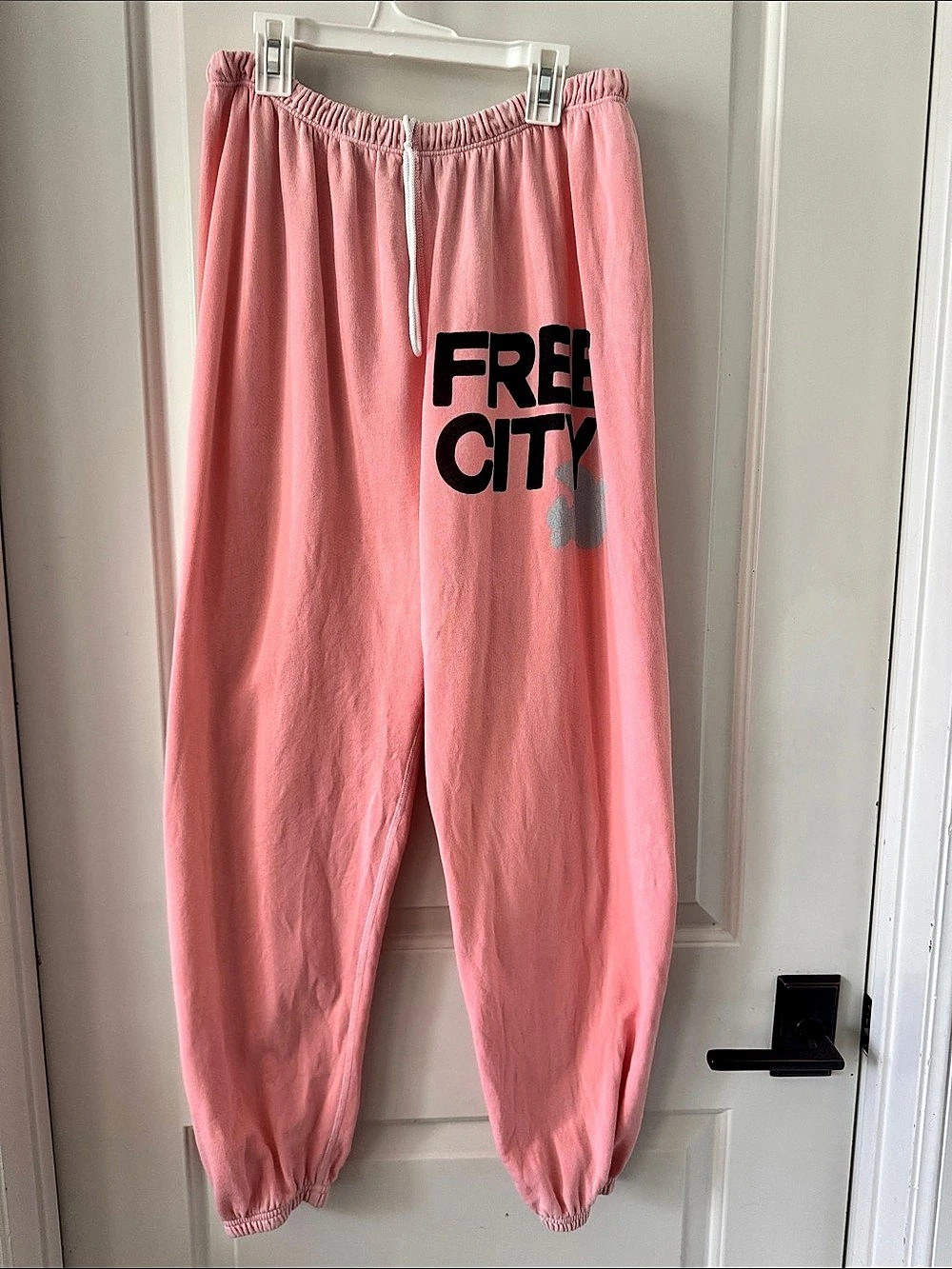 Free City Pink Graphic Joggers
